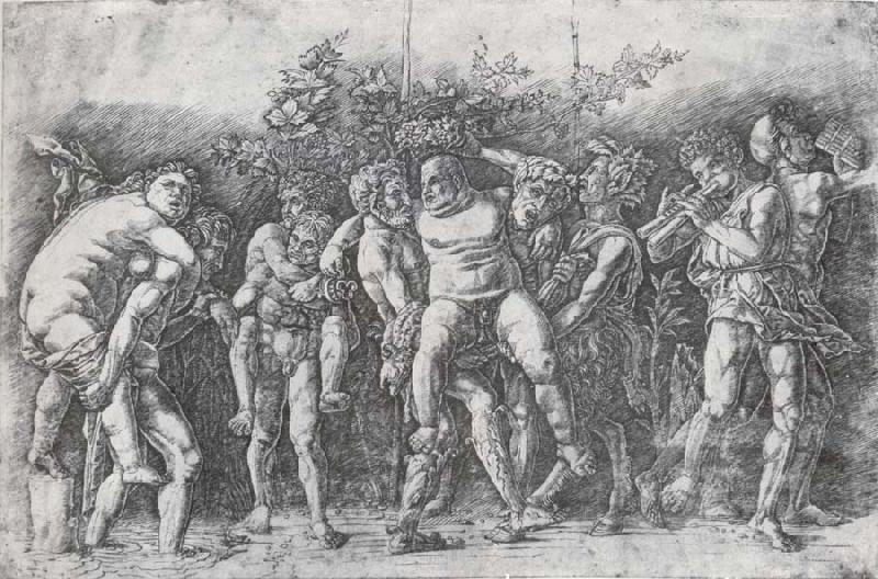 Andrea Mantegna A Bacchanal with Silenus Norge oil painting art